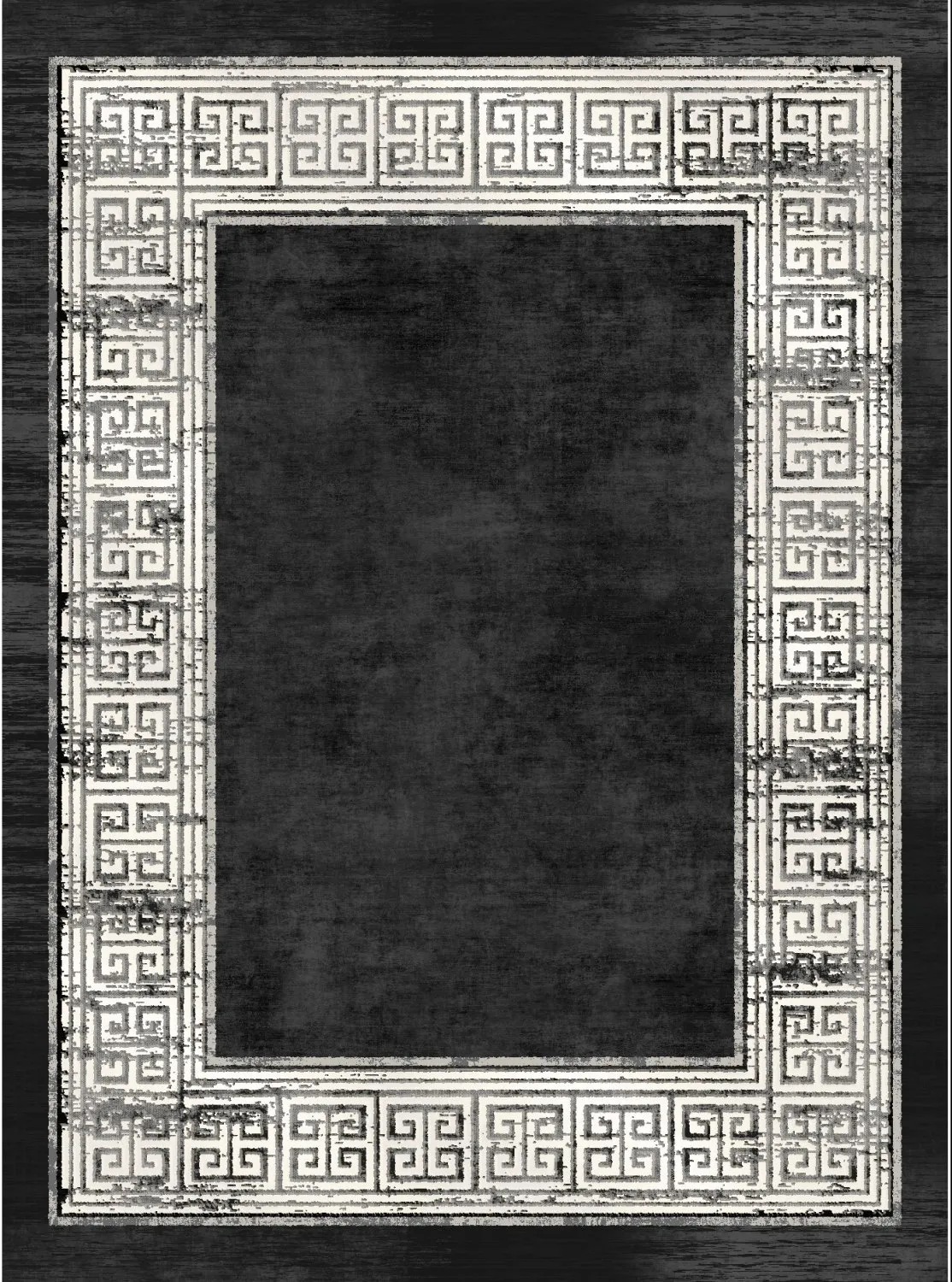 Tappeto Wilton - Tilos (nero/bianco)