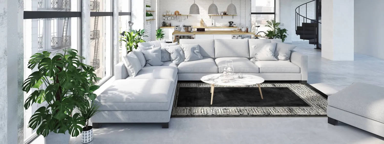 Tappeto Wilton - Tilos (nero/bianco)