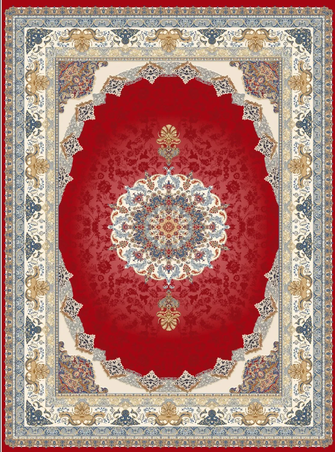 Tappeto Wilton - Lukla (rosso)