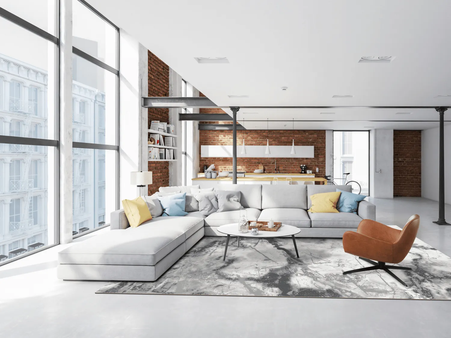 Tappeto Wilton - Mermer (grigio/bianco)