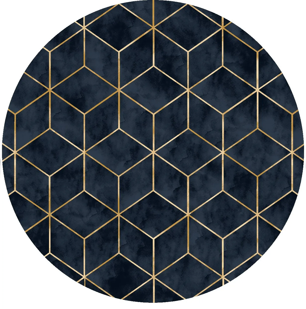 Tappeto rotondo - Remy (blu scuro)