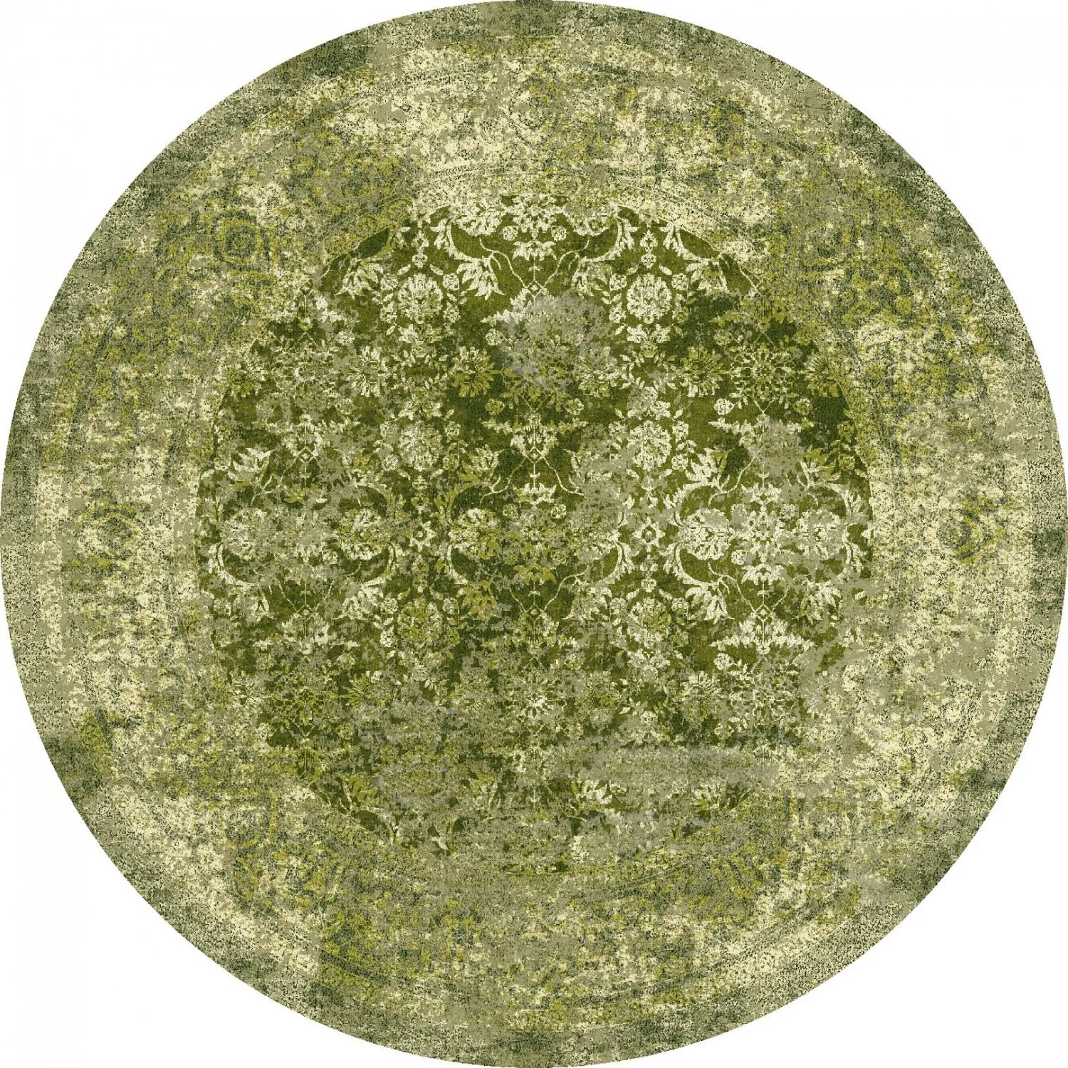 Tappeto rotondo - Denizli (verde)