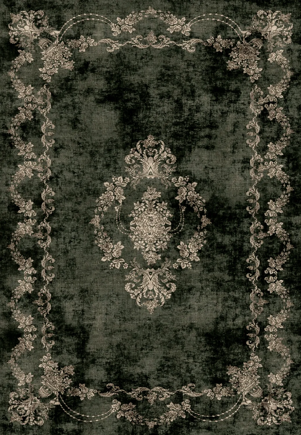 Tappeto Wilton - Taknis (verde scuro)