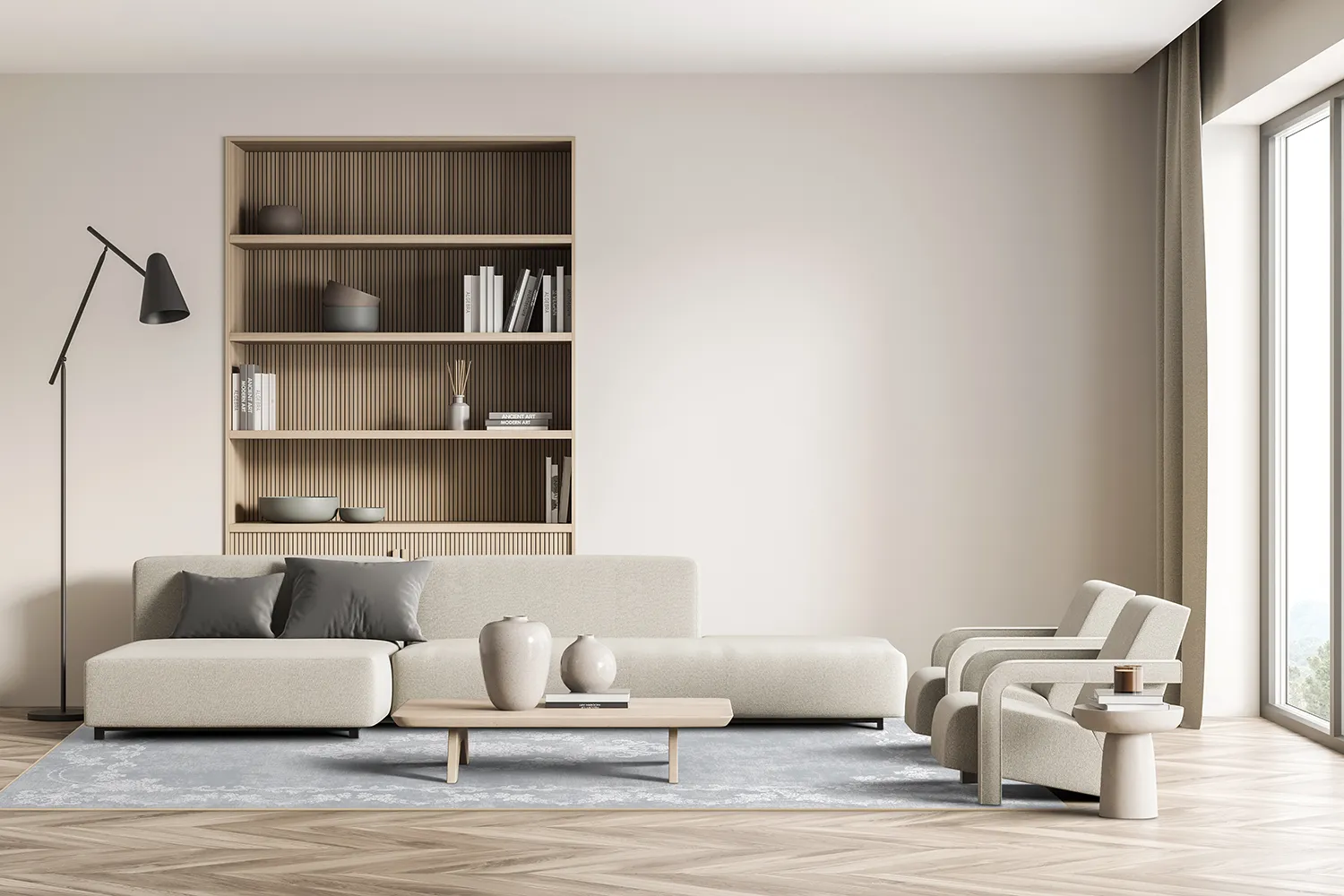 Tappeto Wilton - Taknis (grigio chiaro)