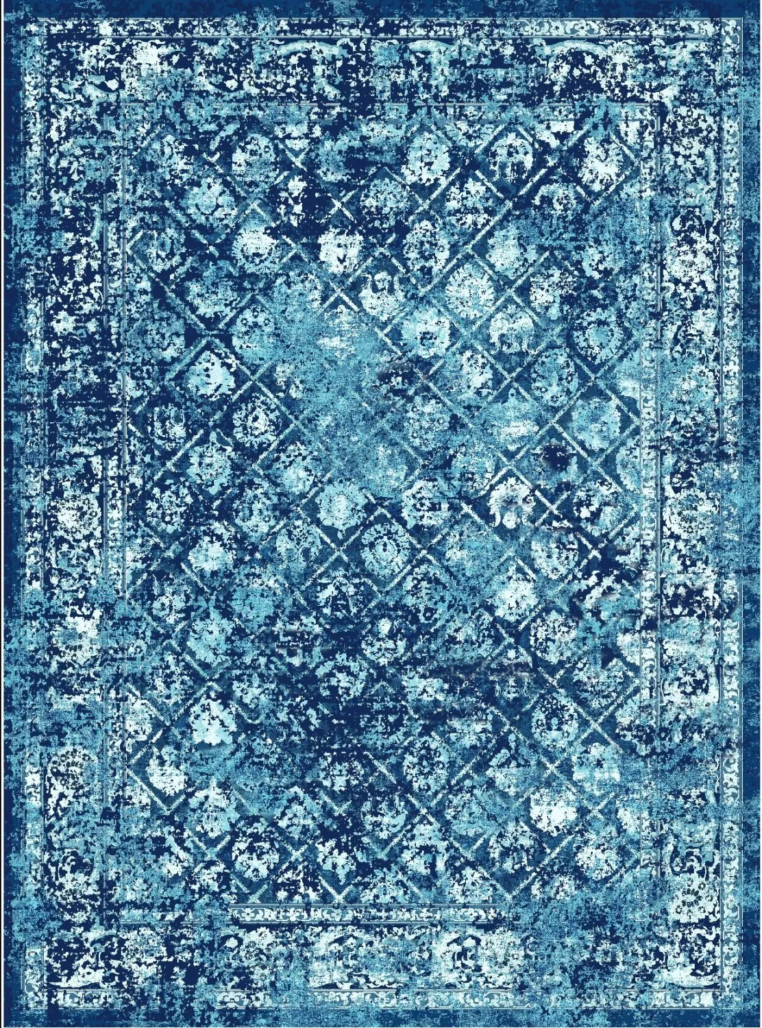 Tappeto Wilton - Douz (blu)