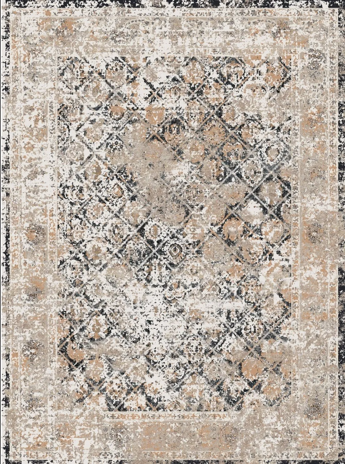 Tappeto Wilton - Douz (nero/multi)