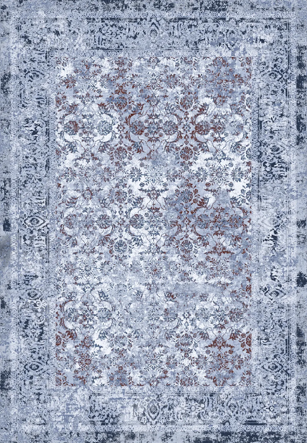 Tappeto Wilton - Denizli (blu scuro)