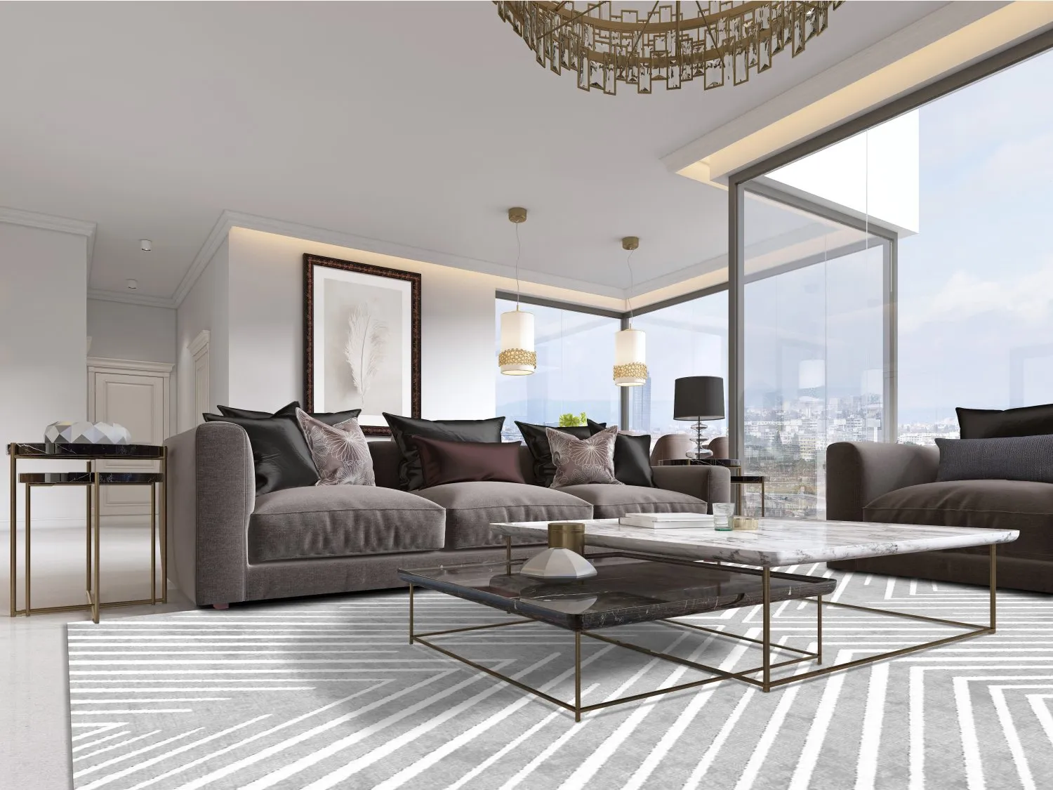 Tappeto Wilton - Amorgos (grigio)