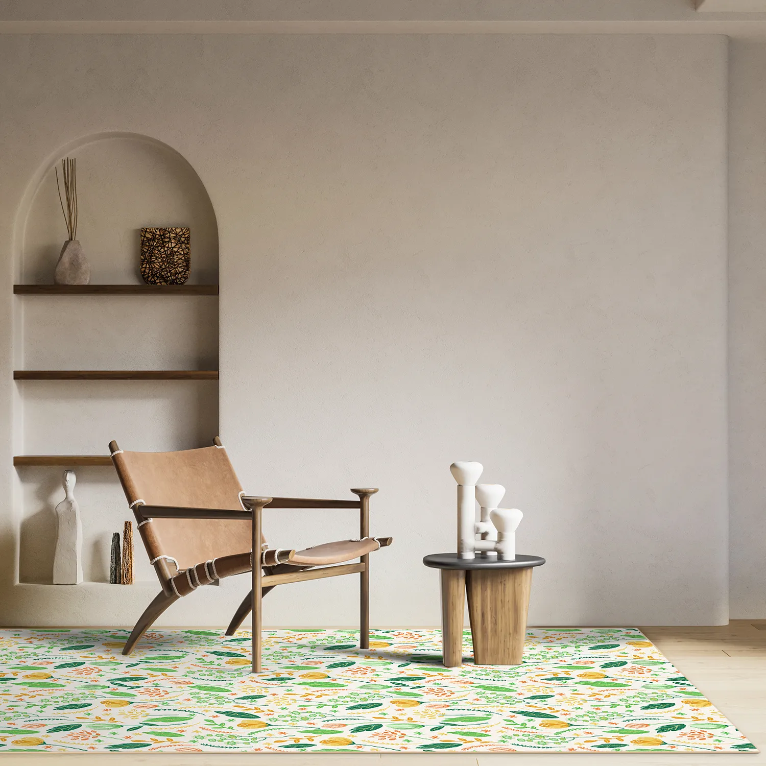 Tappeto Wilton - Fleur (giallo/verde/multi)