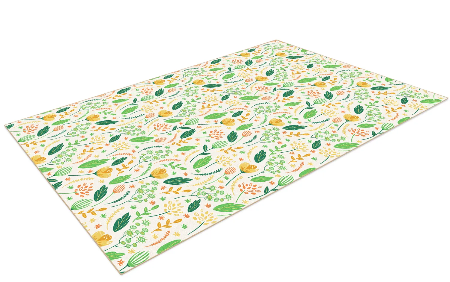 Tappeto Wilton - Fleur (giallo/verde/multi)