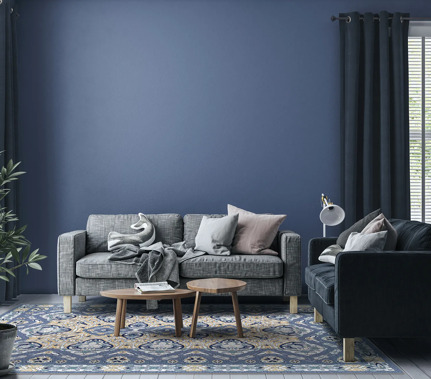 Tappeto Wilton - Henrietta (blu)