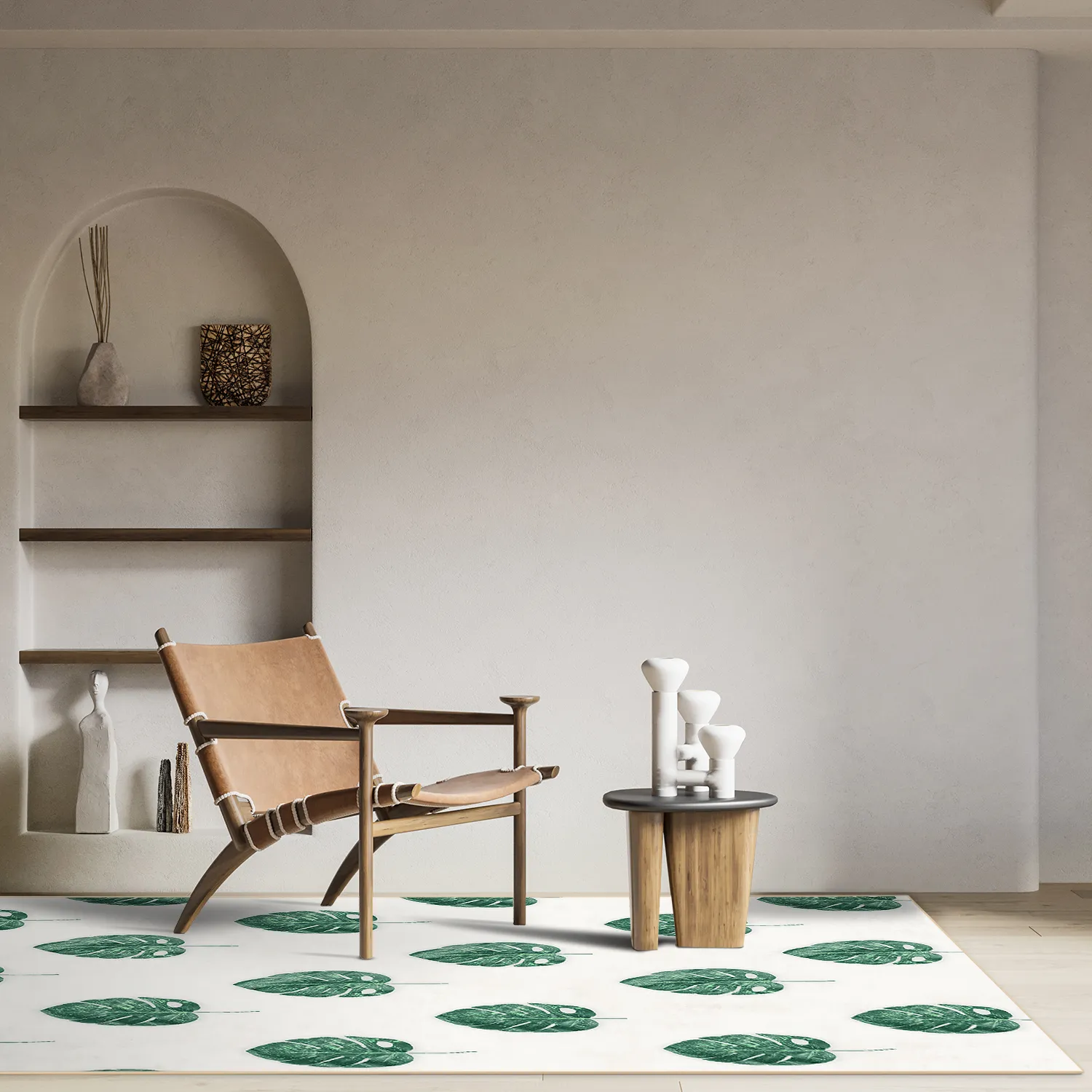 Tappeto Wilton - Leni (bianco/verde)