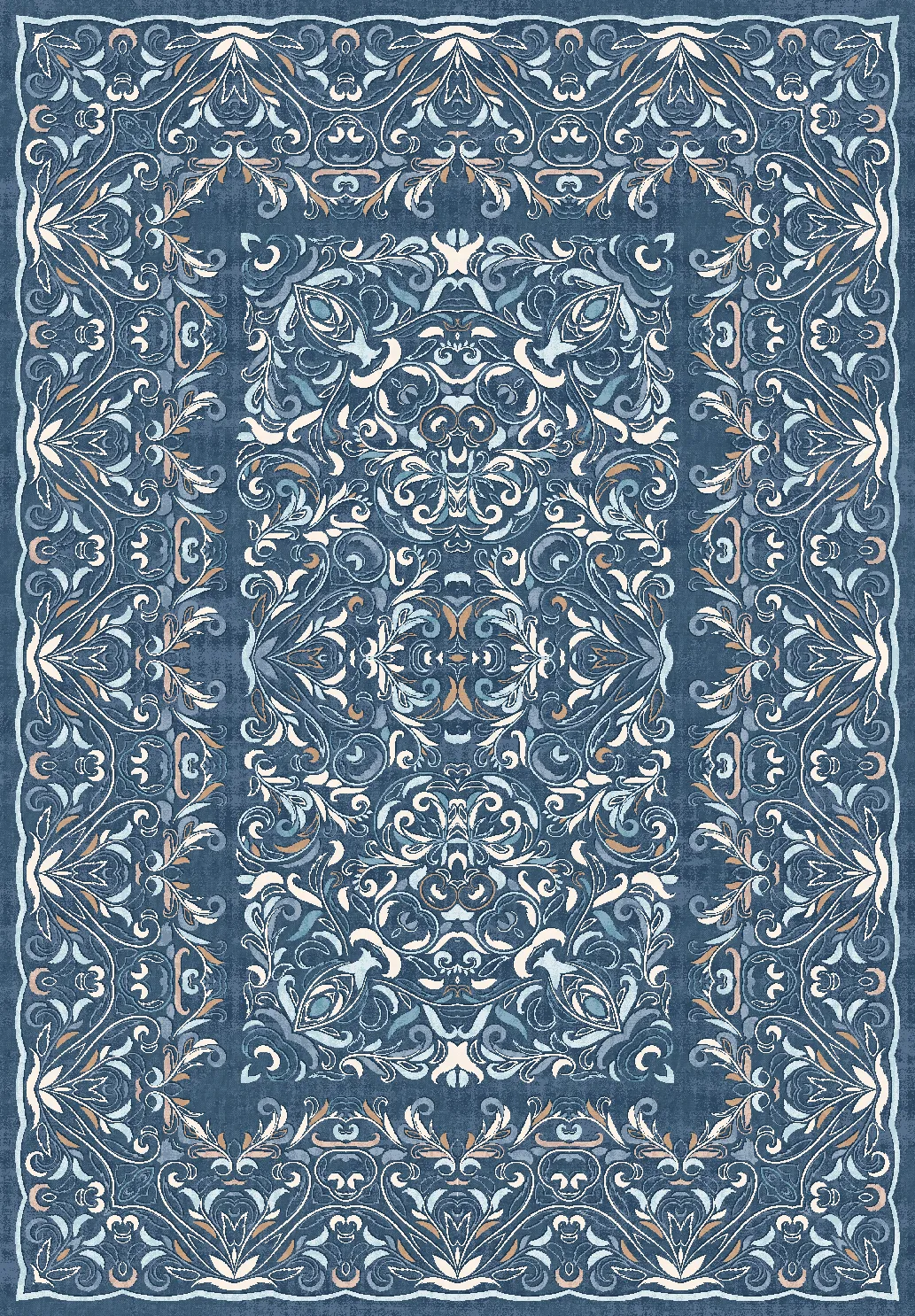 Tappeto Wilton - Cordelia (blu)