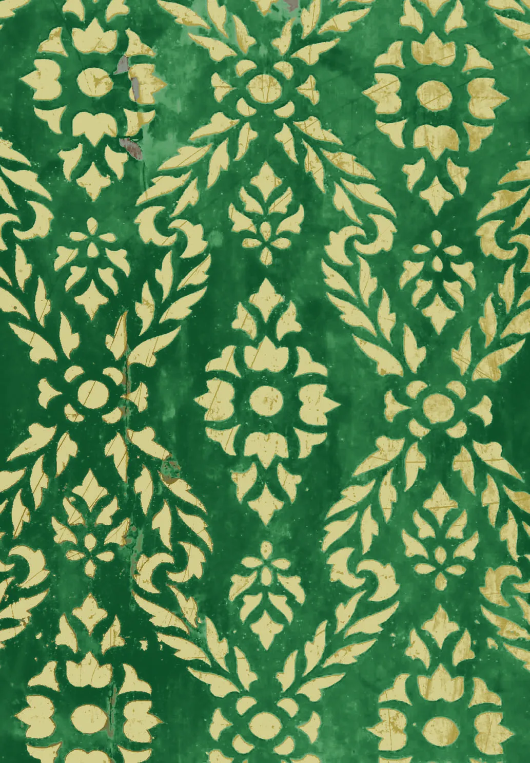 Tappeto Wilton - Circe (verde/oro)