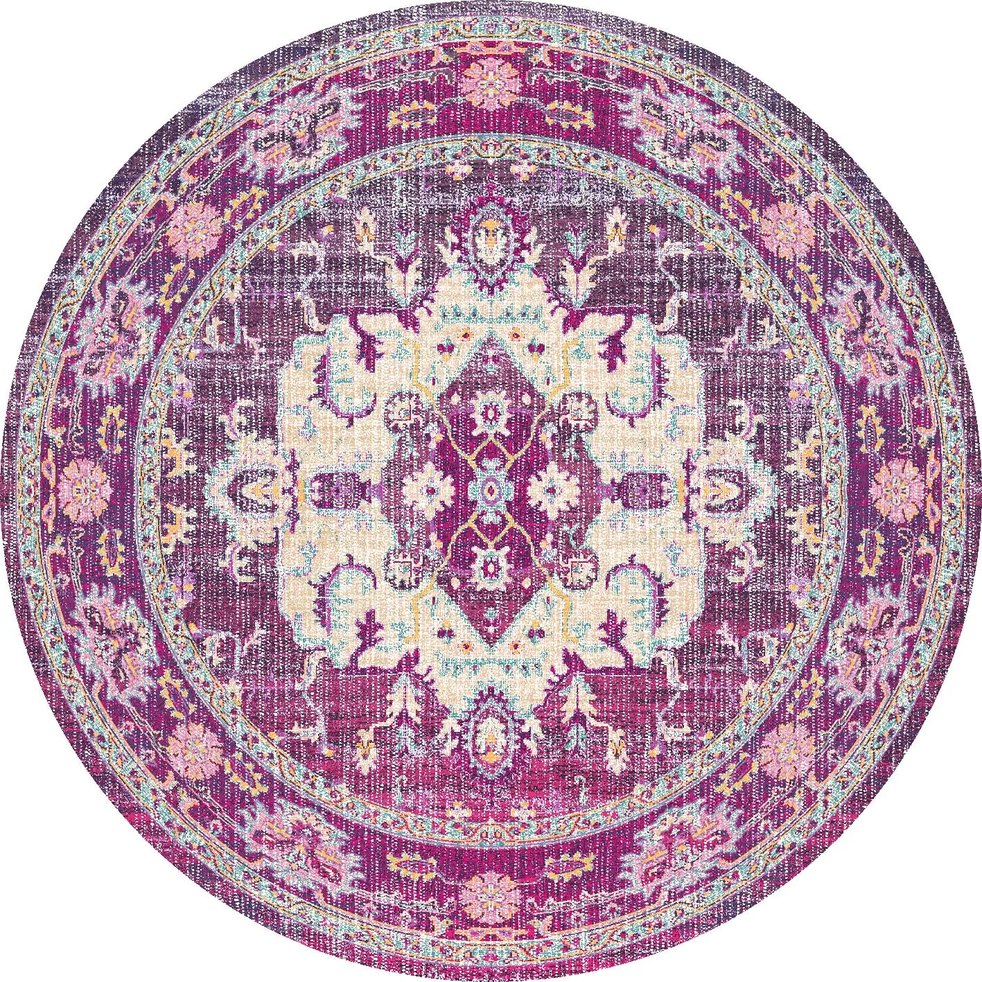 Tappeto rotondo - Siliana (rosa)