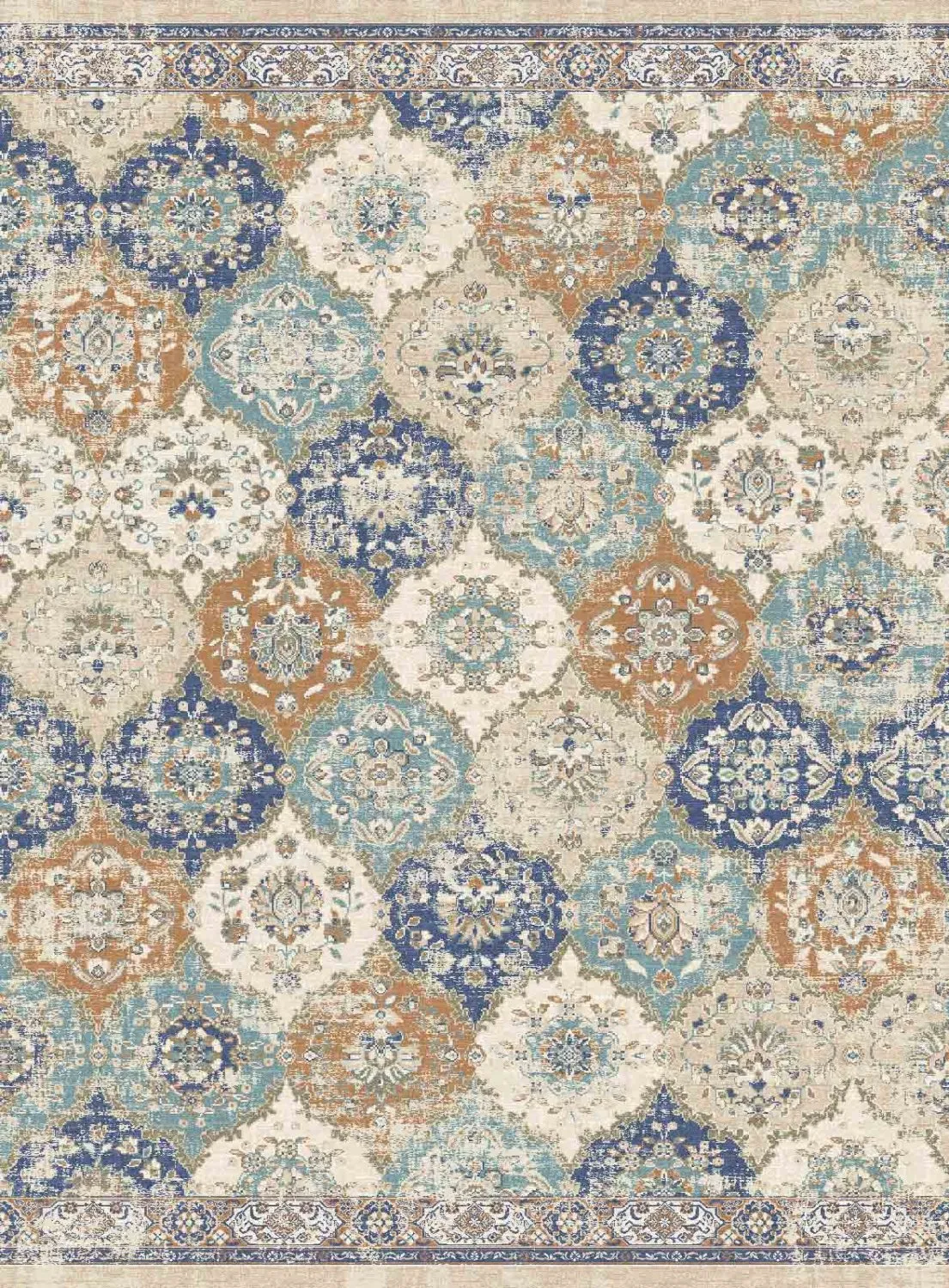 Tappeto Wilton - Bohemia (blu/multi)