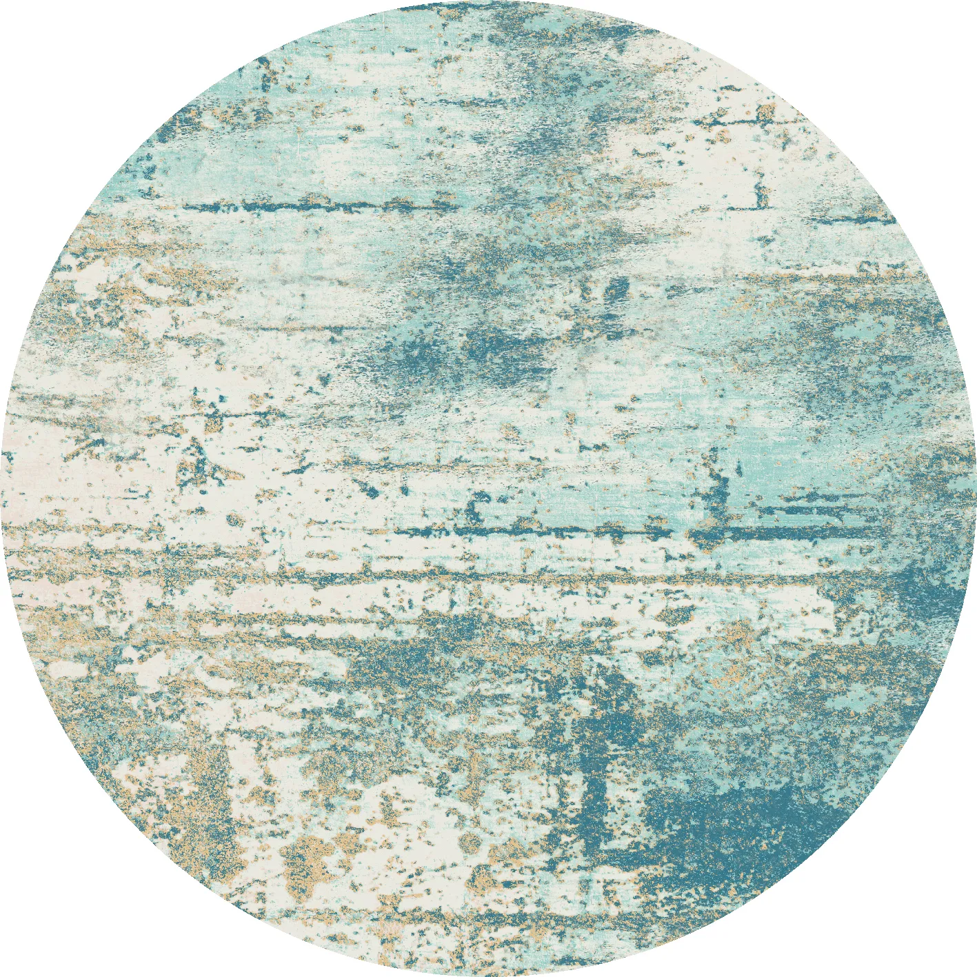 Tappeto rotondo - Kebira (blu)