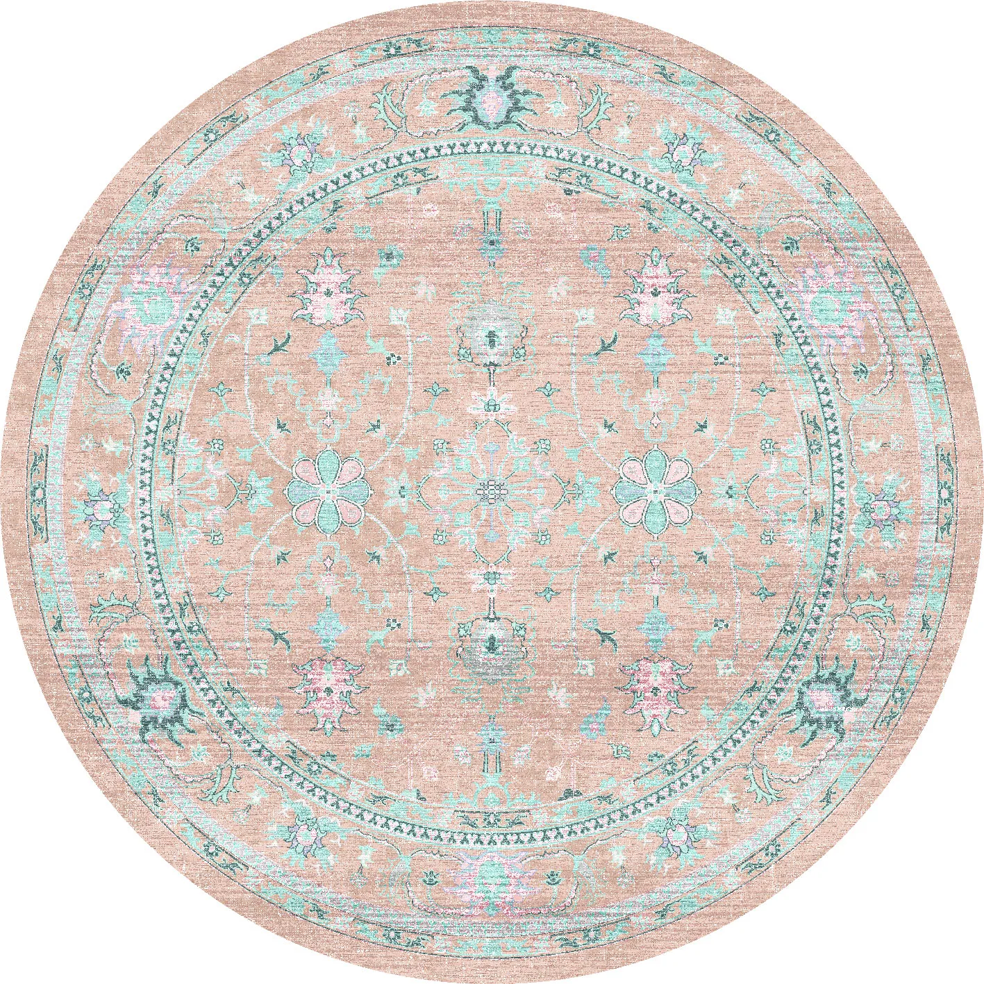 Tappeto rotondo - Livley (rosa)