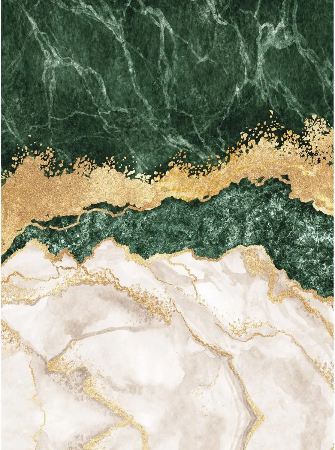 Tappeto Wilton - Padova (verde/bianco/oro)