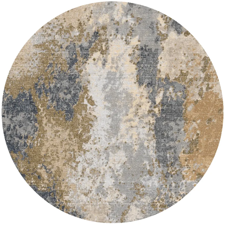 Tappeto rotondo - Travale (grigio/multi)