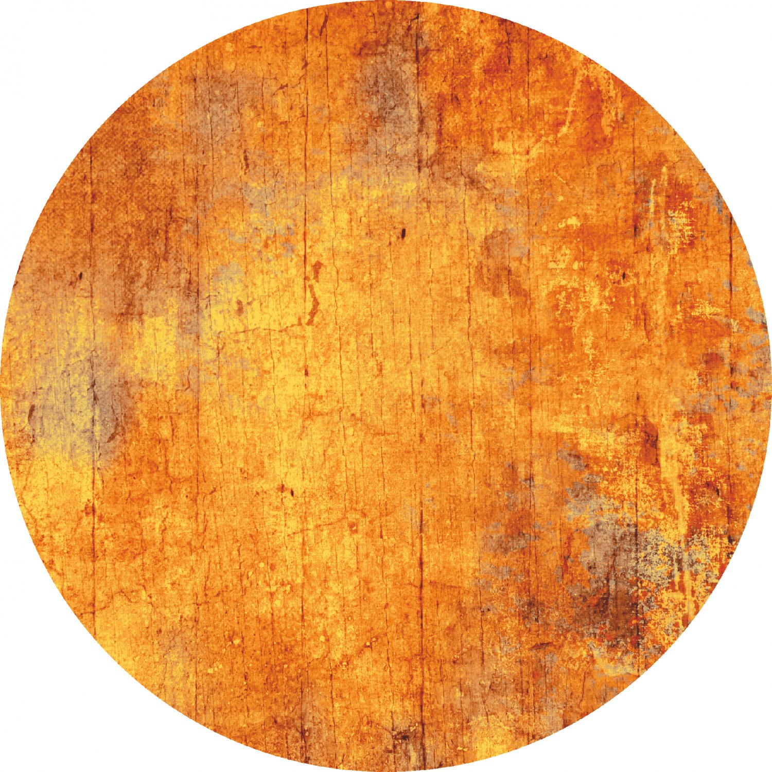 Tappeto rotondo - Cesano (arancione)