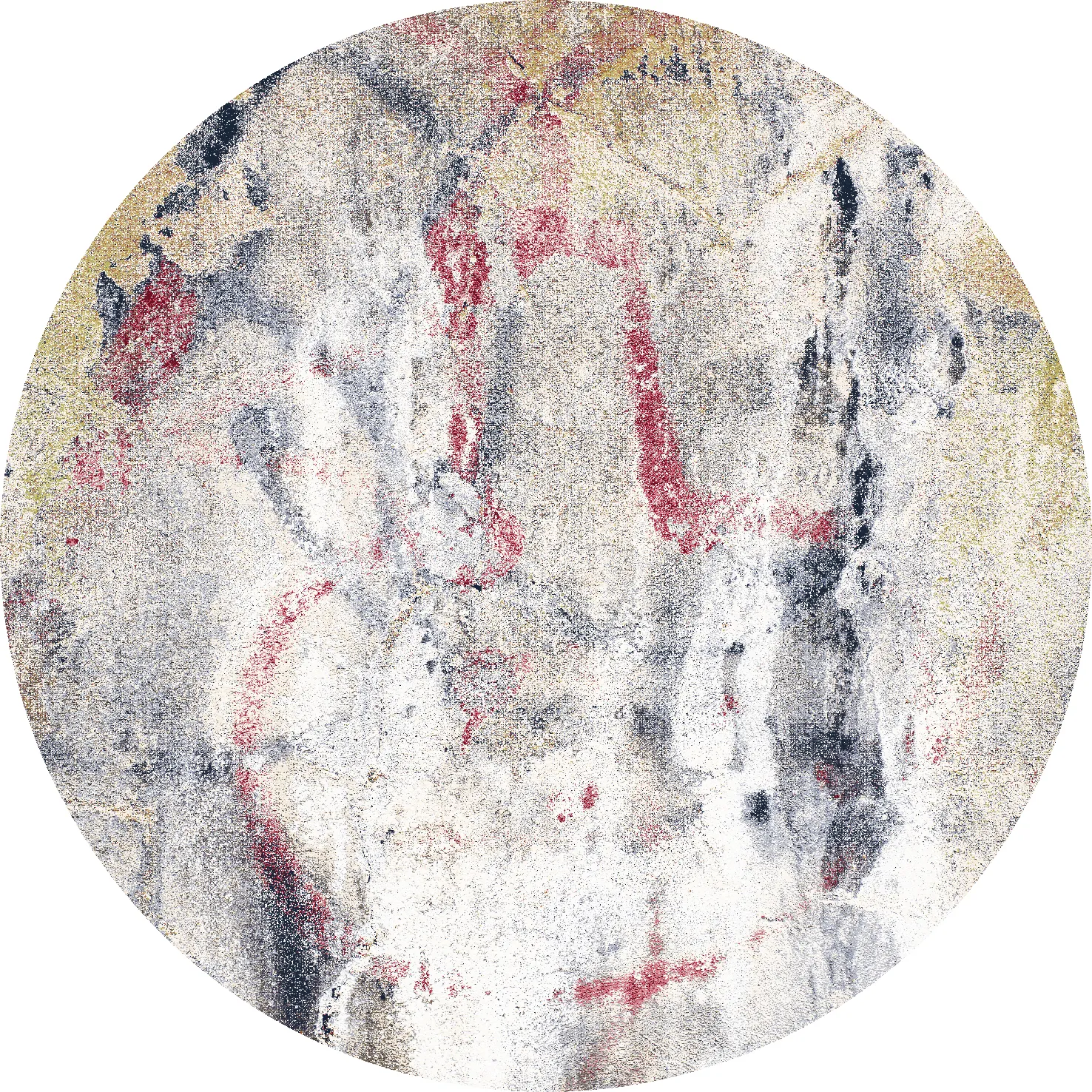 Tappeto rotondo - Laurito (grigio/beige/multi)