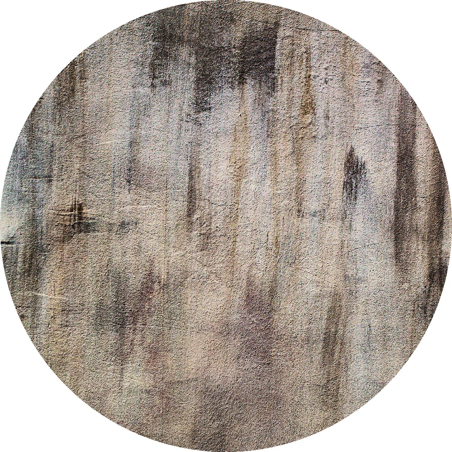 Tappeto rotondo - Polia (grigio/marrone)