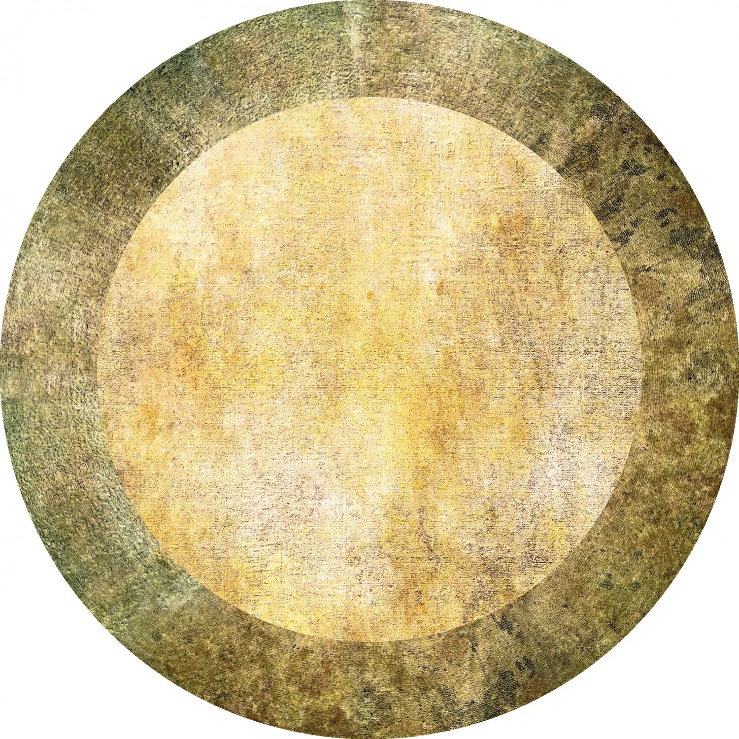 Tappeto rotondo - Campana (beige/giallo)