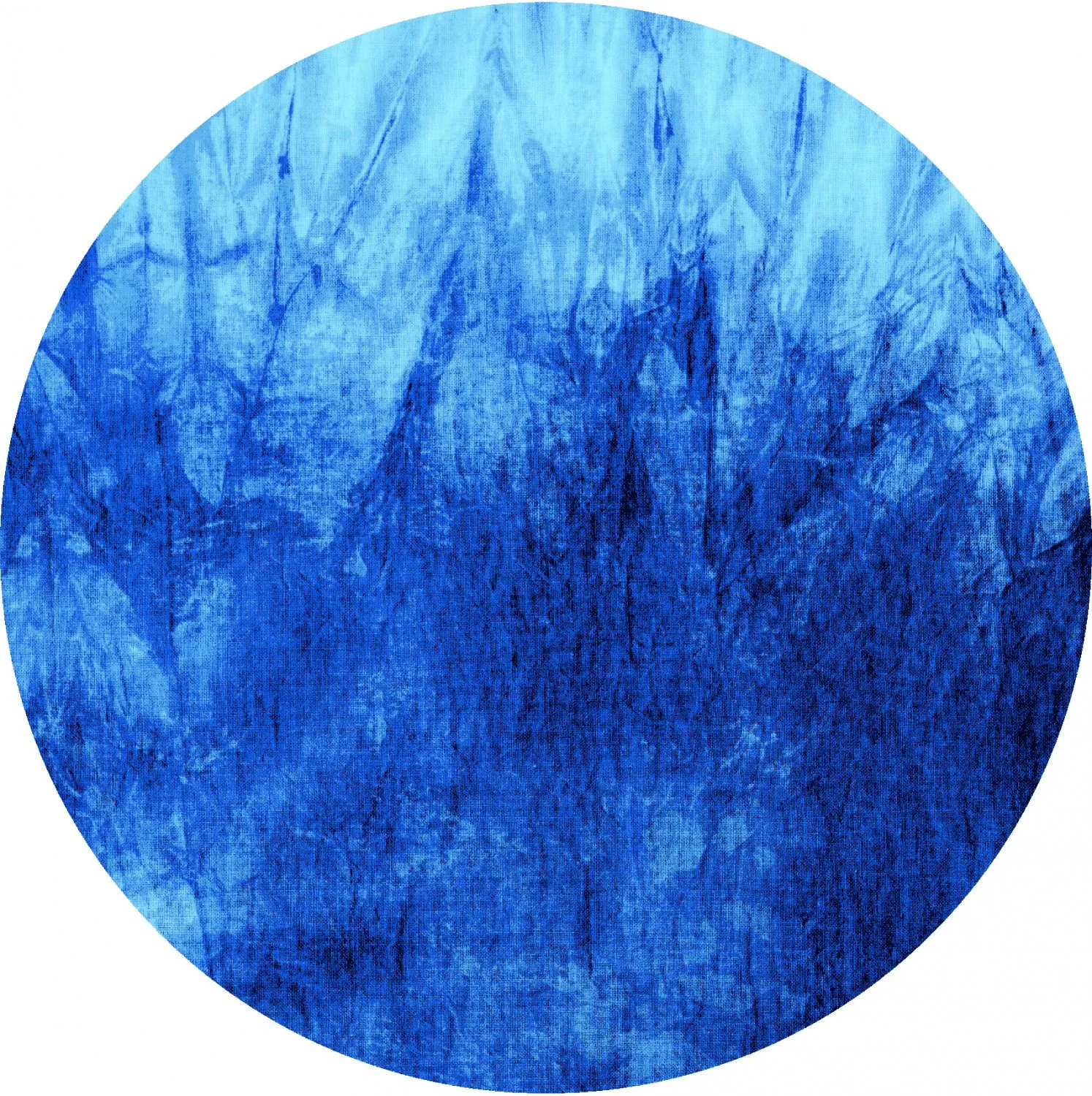 Tappeto rotondo - Cargese (blu)