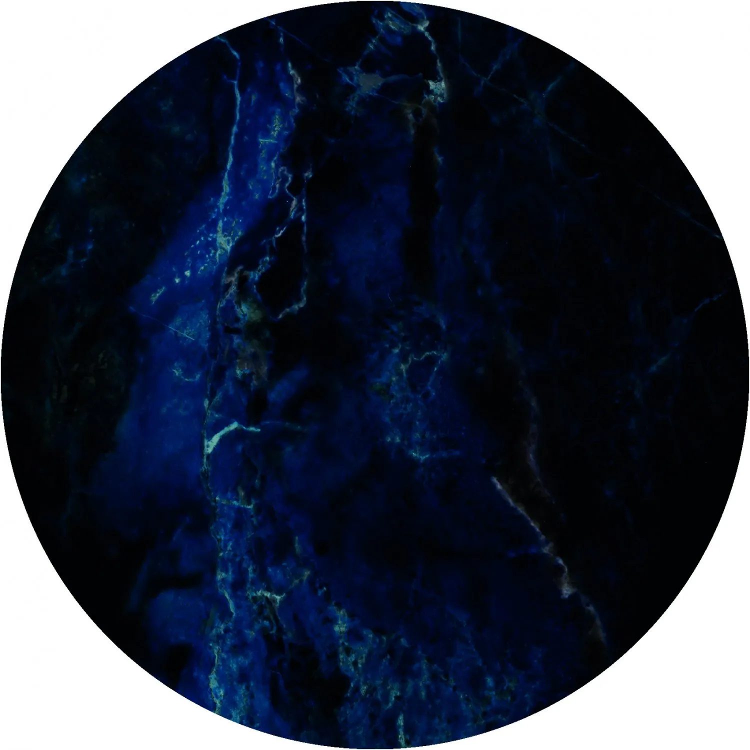 Tappeto rotondo - Zuani (blu scuro)