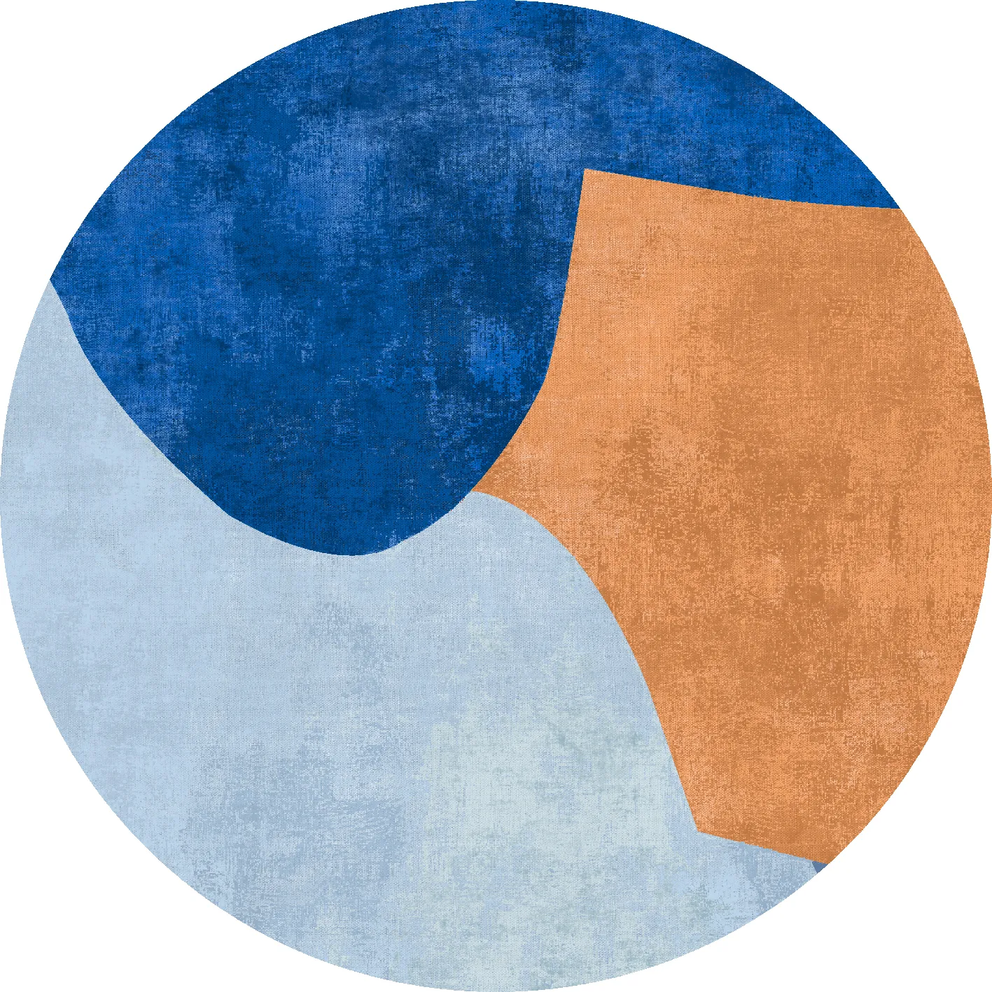 Tappeto rotondo - Lazio (blu)