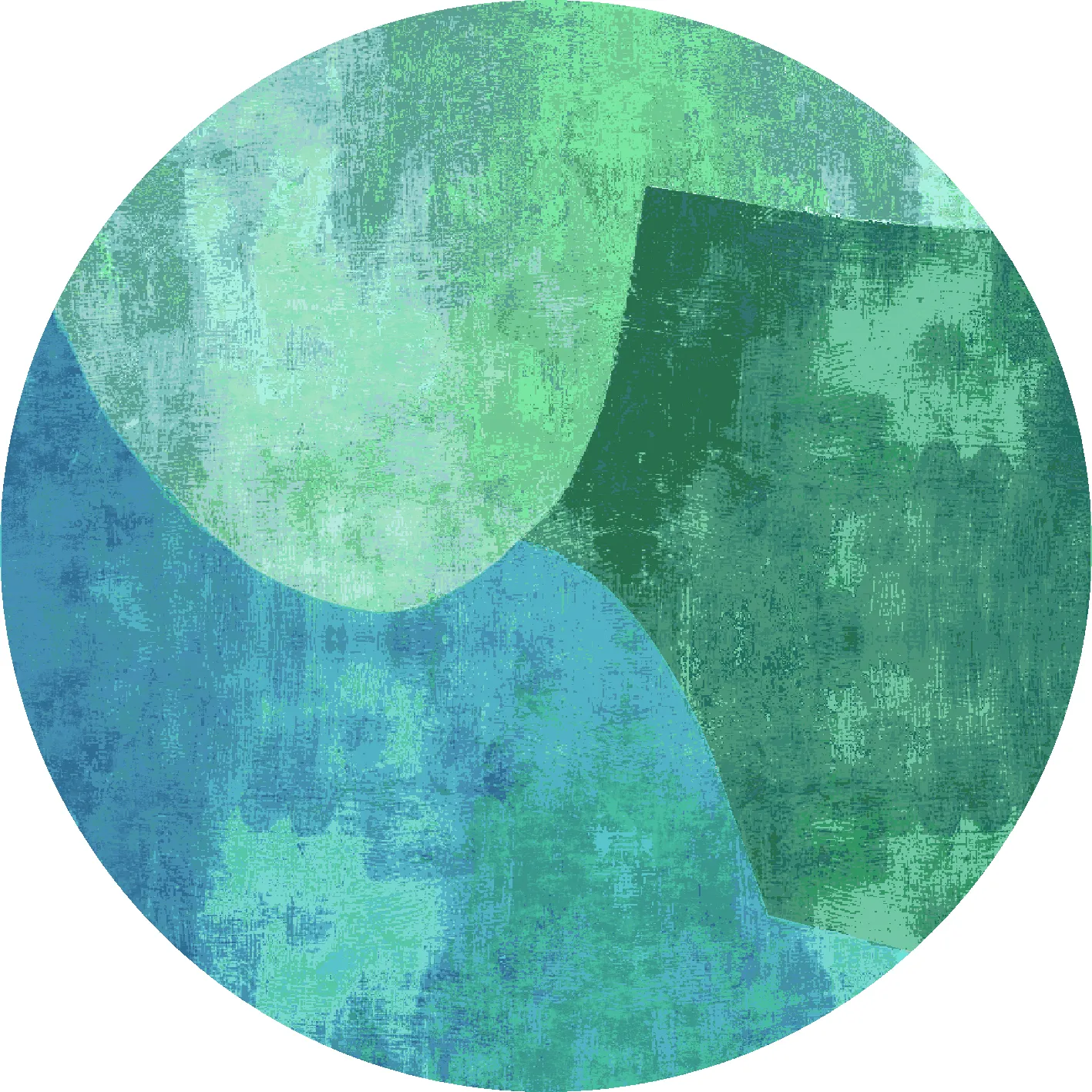 Tappeto rotondo - Lazio (verde)