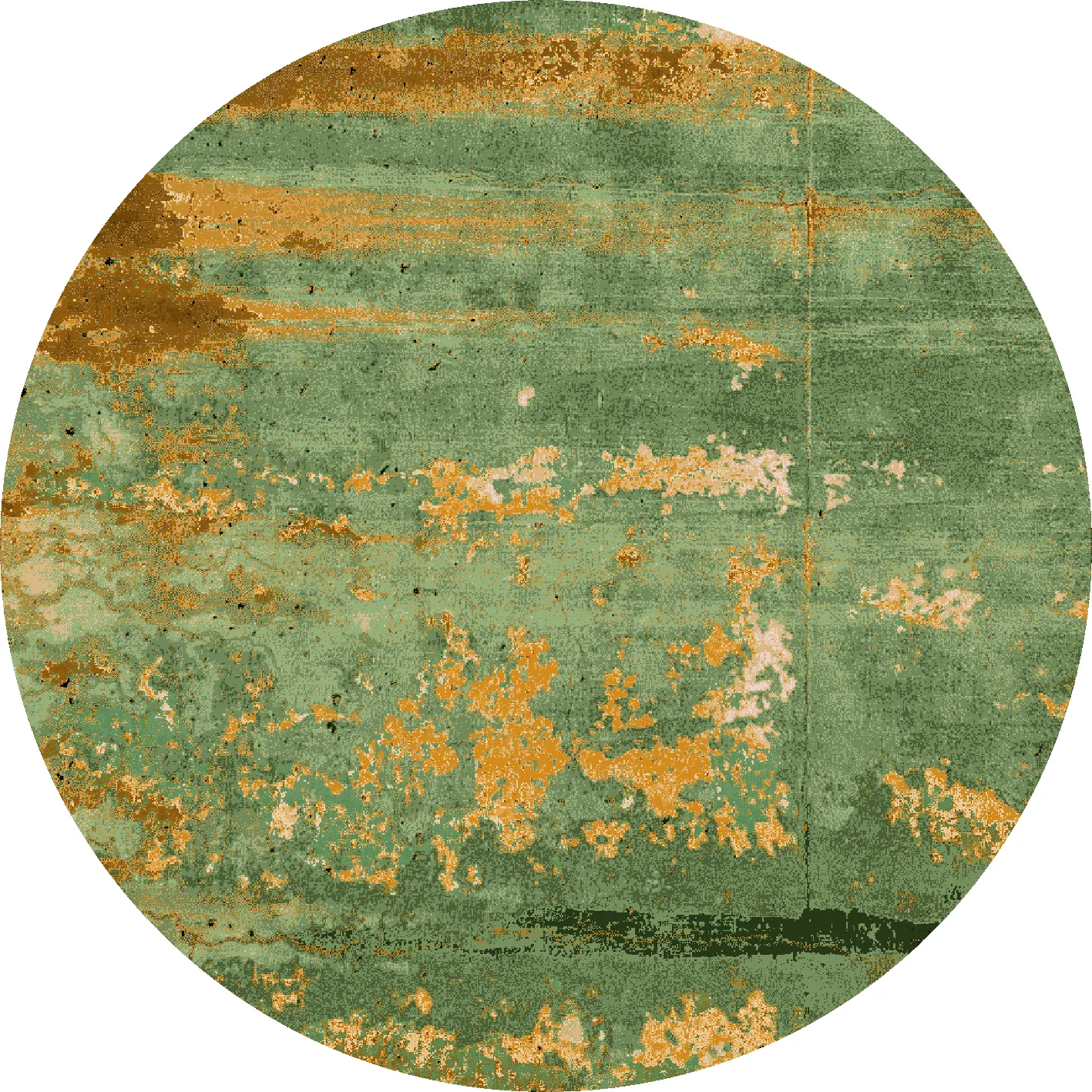 Tappeto rotondo - Domont (verde)