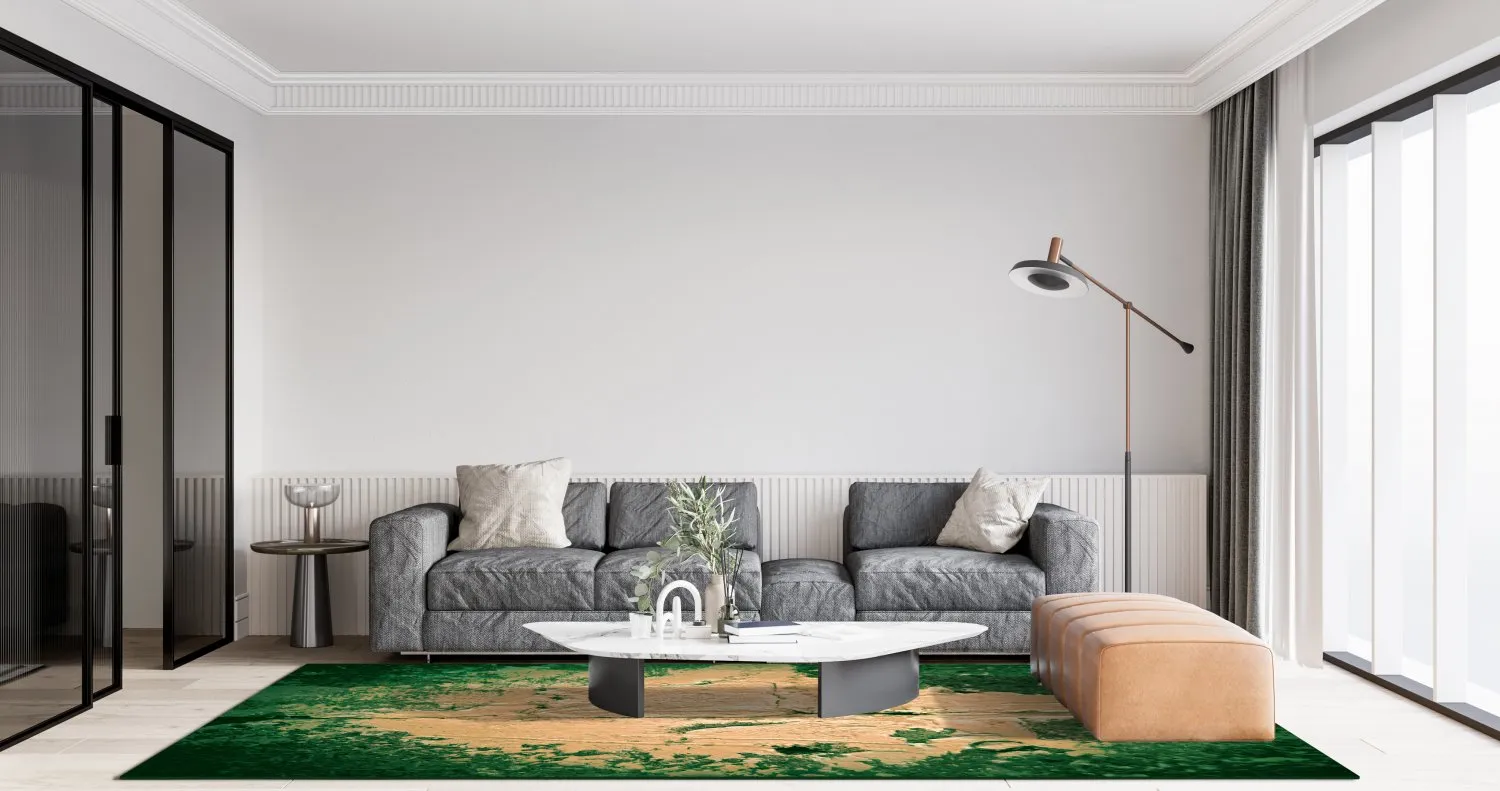 Tappeto Wilton - Positano (beige/verde)
