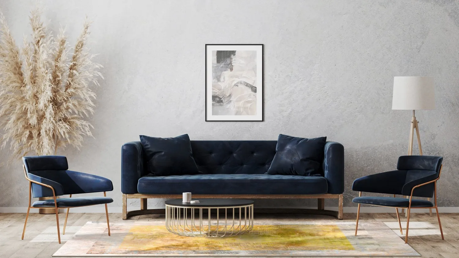 Tappeto Wilton - Budoni (grigio/beige/giallo)