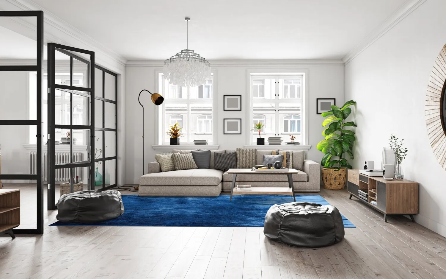 Tappeto Wilton - Cargese (blu)