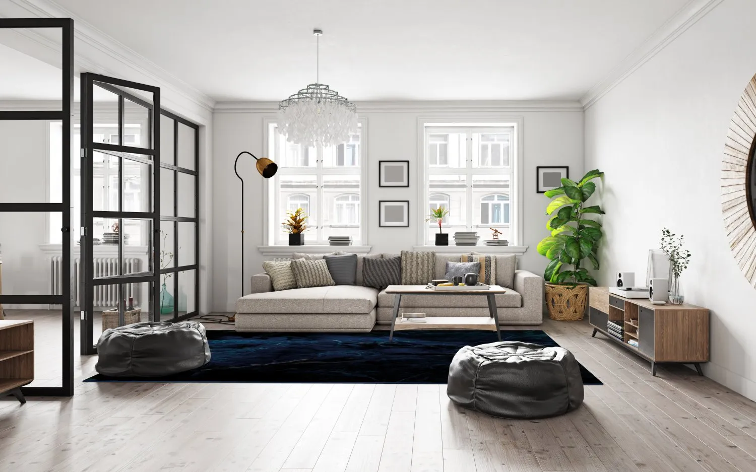 Tappeto Wilton - Zuani (blu scuro)