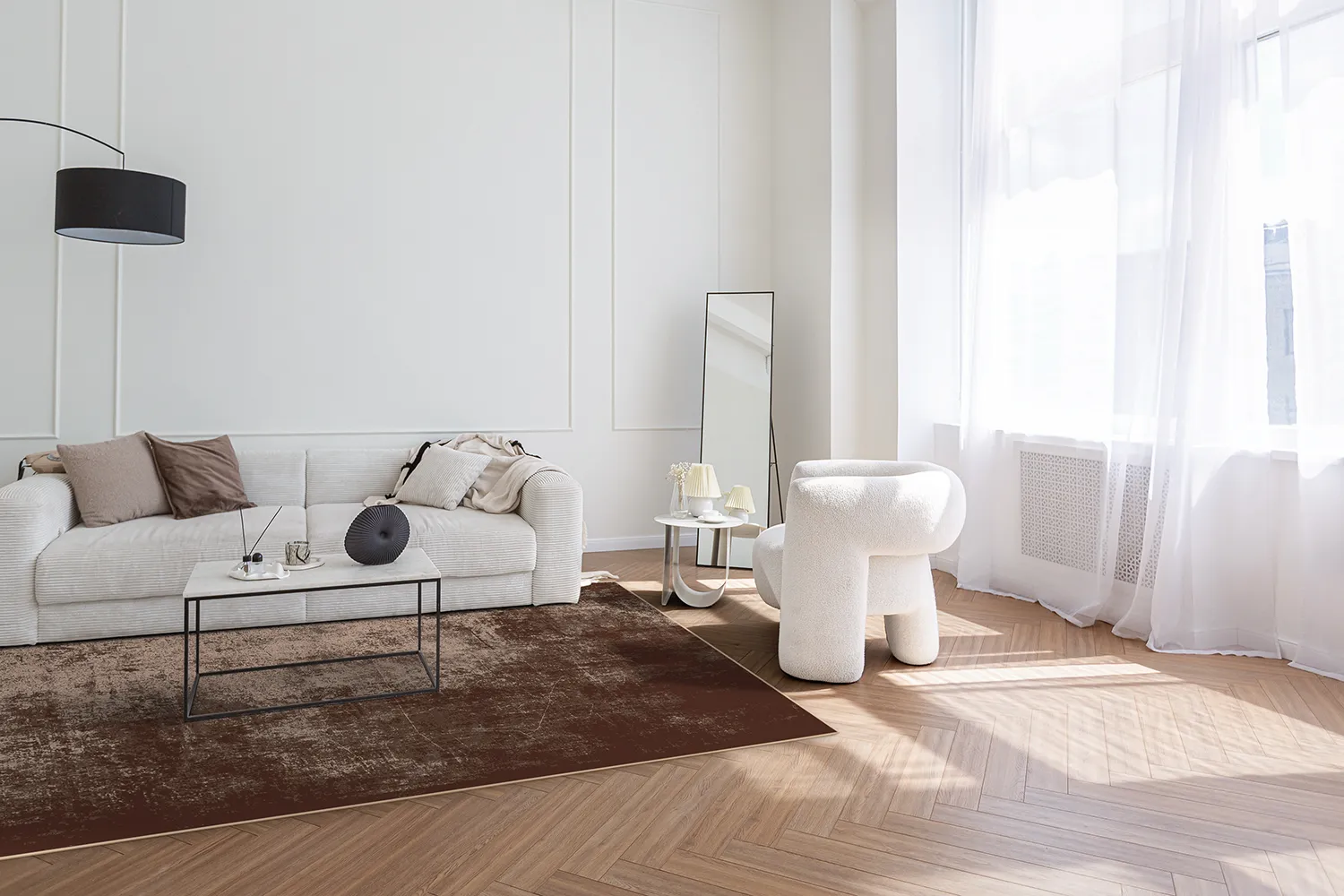 Tappeto Wilton - Lynton (marrone scuro)