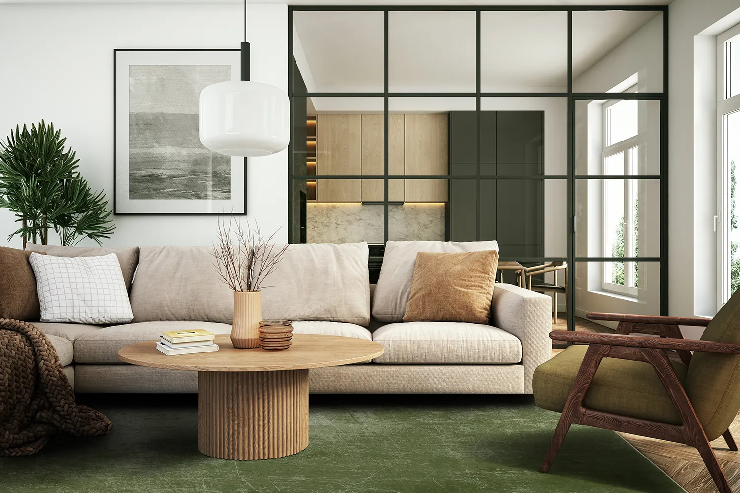 Tappeto Wilton - Lynton (verde)