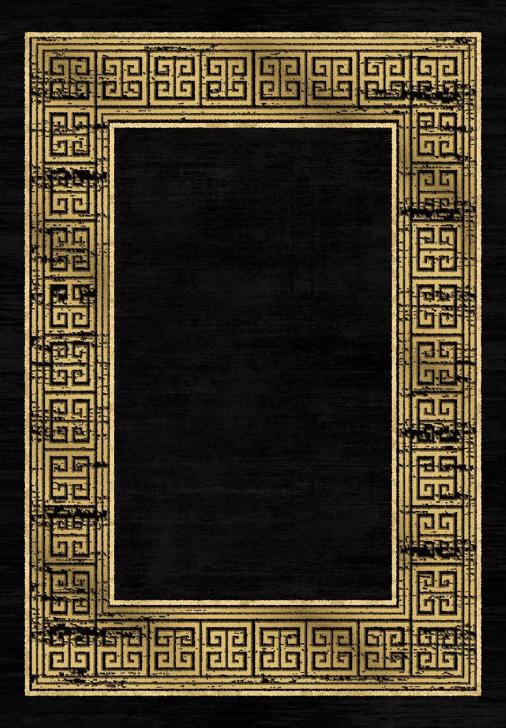 Tappeto Wilton - Tilos (nero/oro)