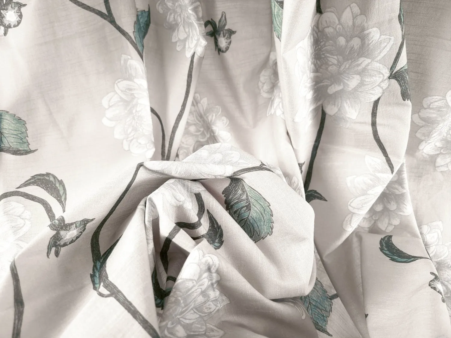 Tende - Cortina di cotone Alyssa (beige/grigio)