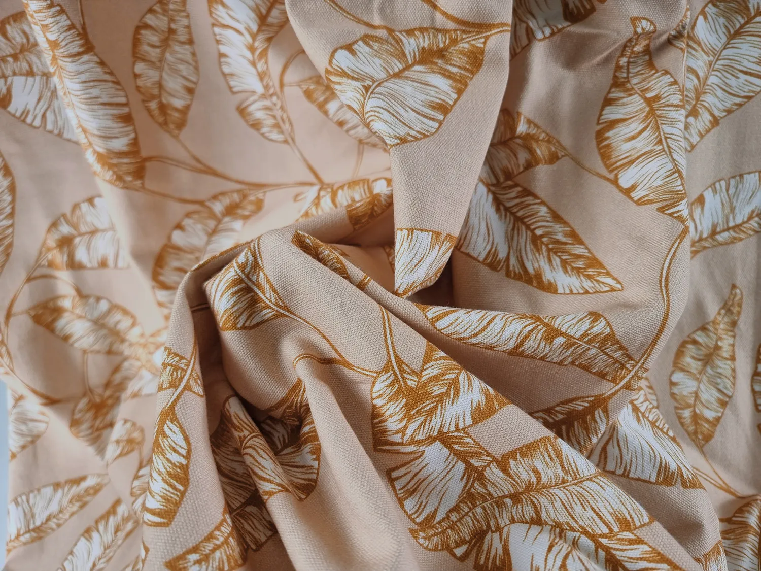 Tovaglia In Cotone - Leaves (arancia)