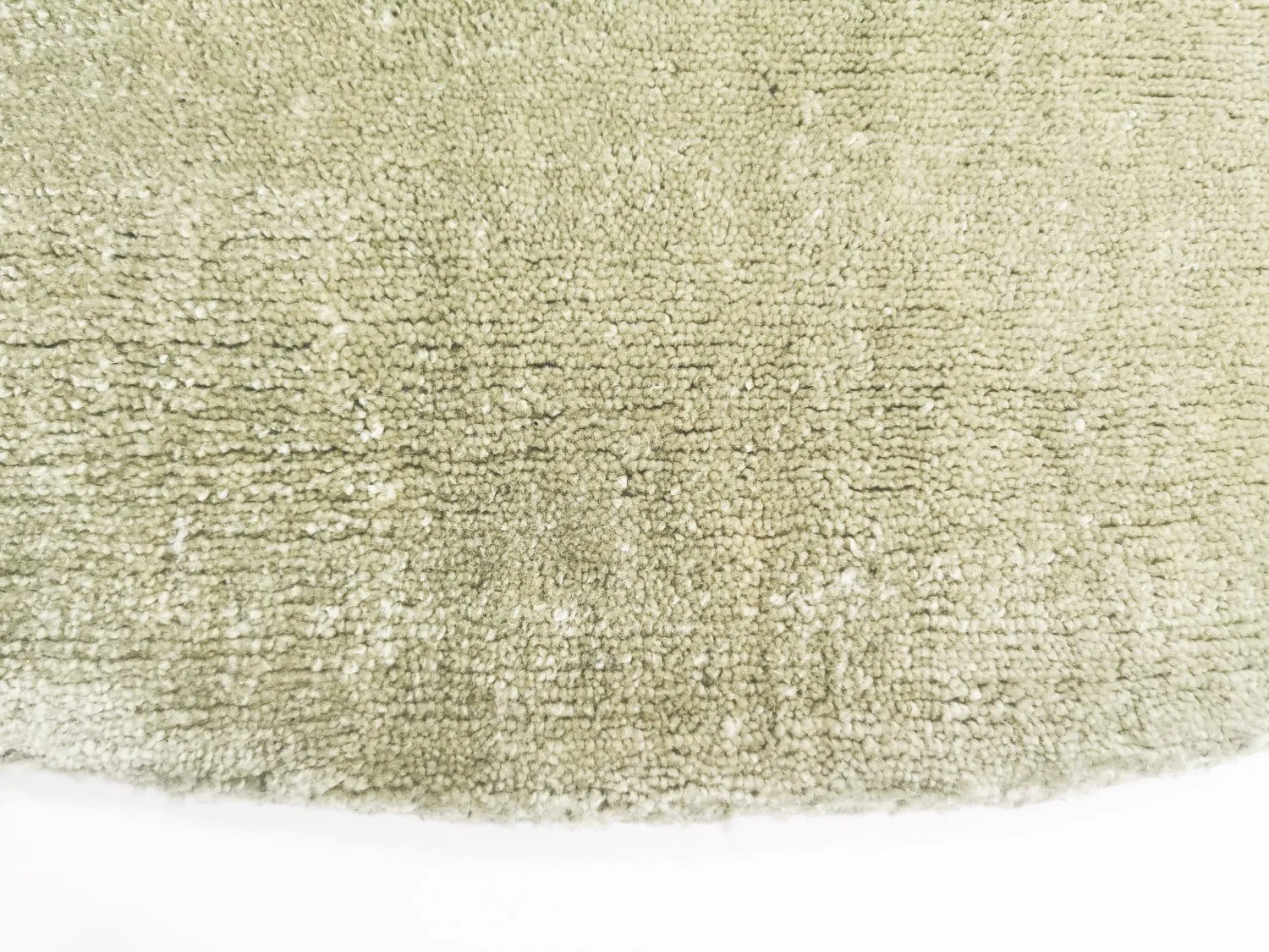 Tappeto rotondo - Recycled PET with viscose look (mint)