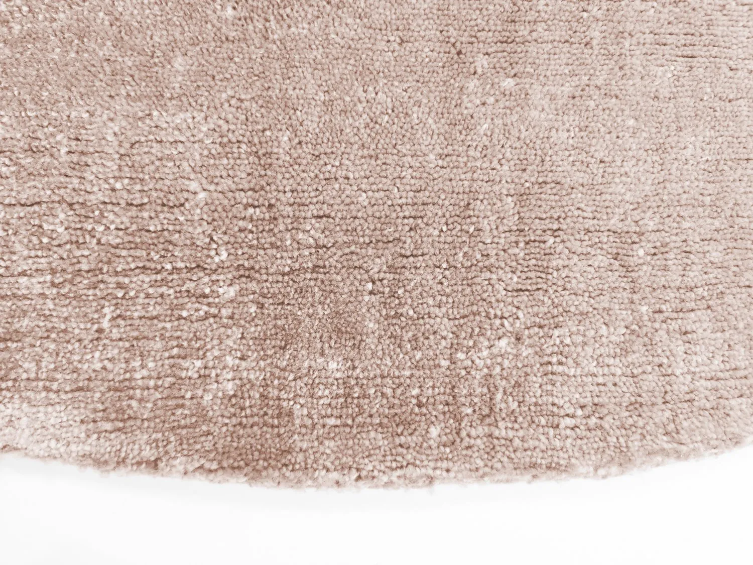 Tappeto rotondo - Recycled PET with viscose look (bruin chiaro)
