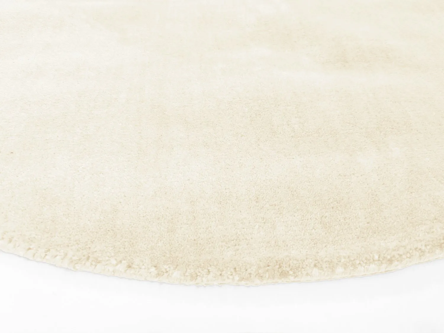 Tappeto rotondo - Recycled PET with viscose look (offwhite)