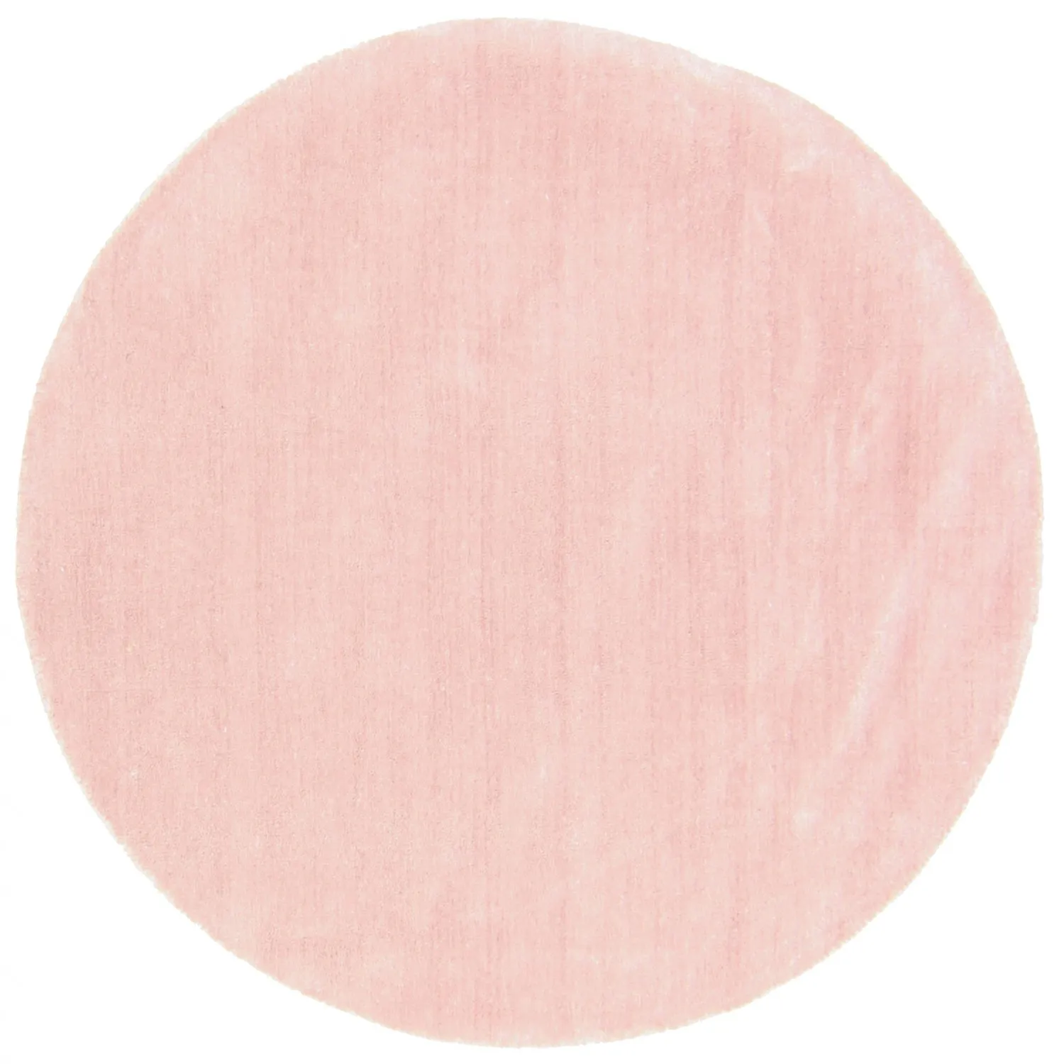 Tappeto rotondo - Recycled PET with viscose look (rosa)