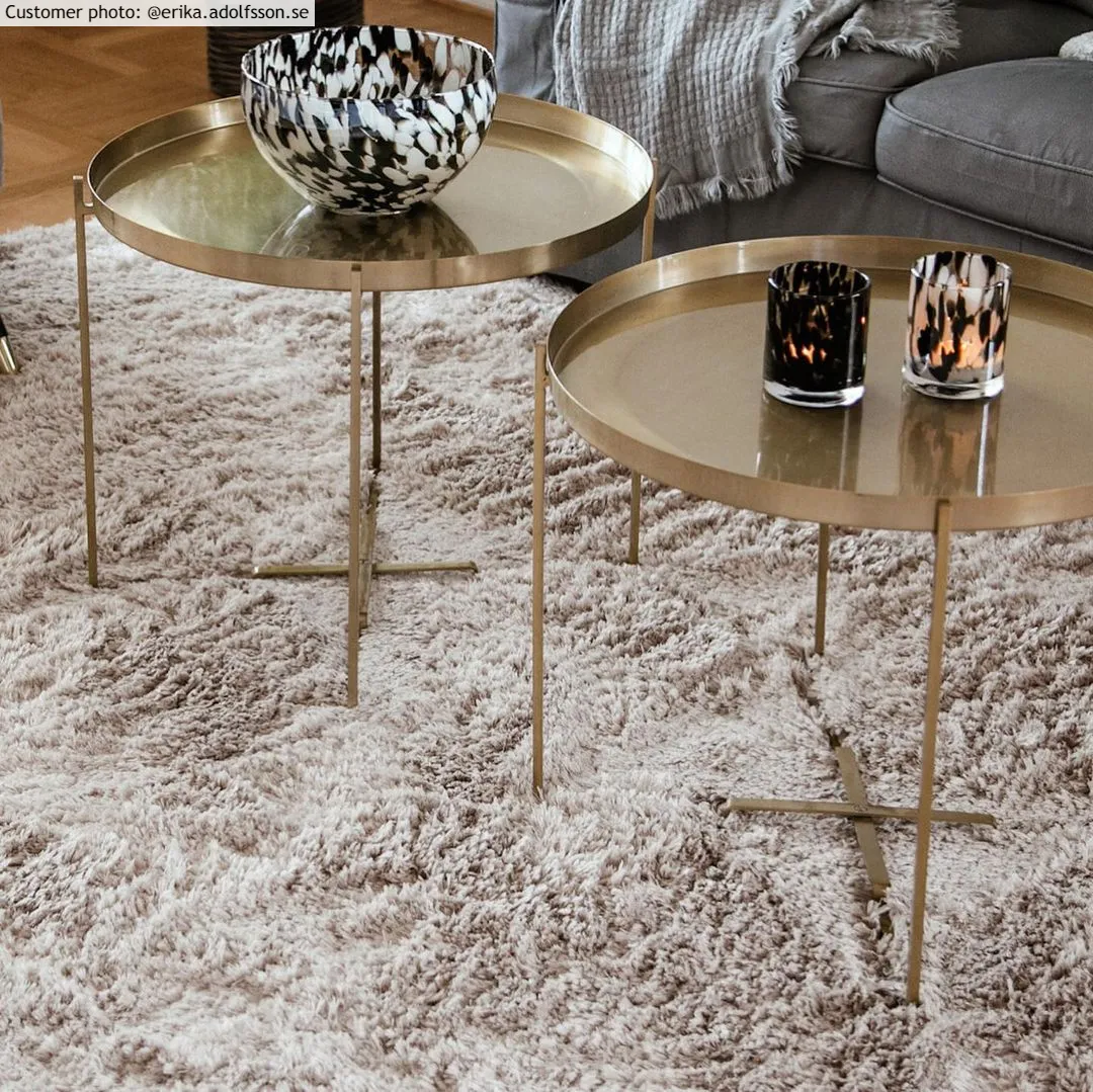 Tappeti rotondi - Kanvas (beige)