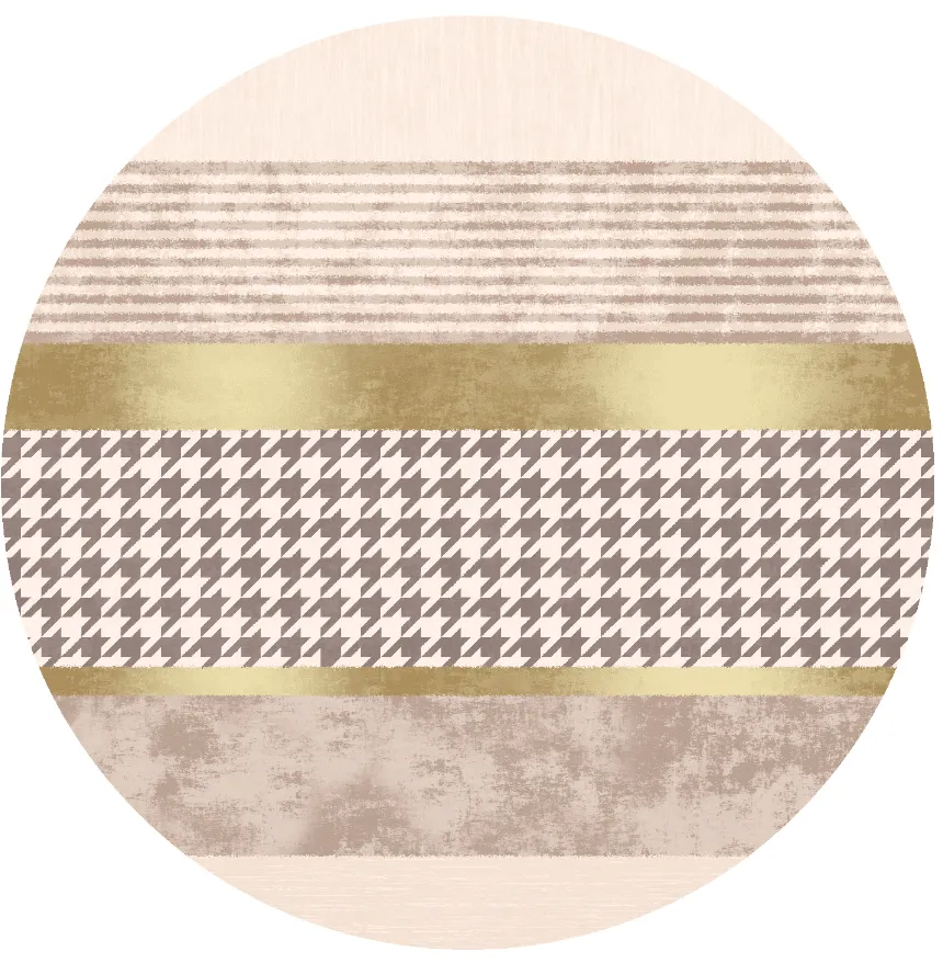 Tappeto rotondo - Esme (beige/multi)
