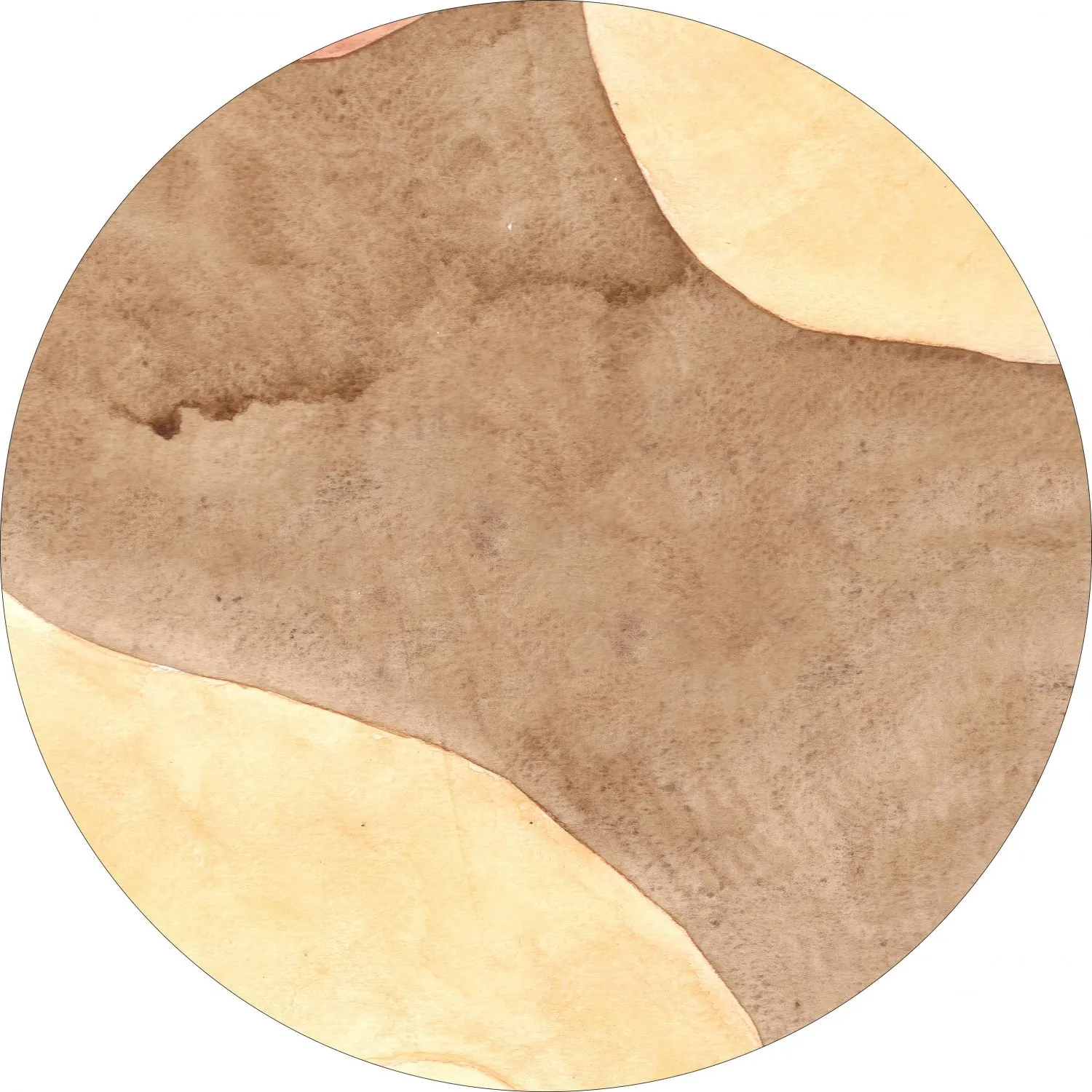 Tappeto rotondo - Nisa (marrone/beige)