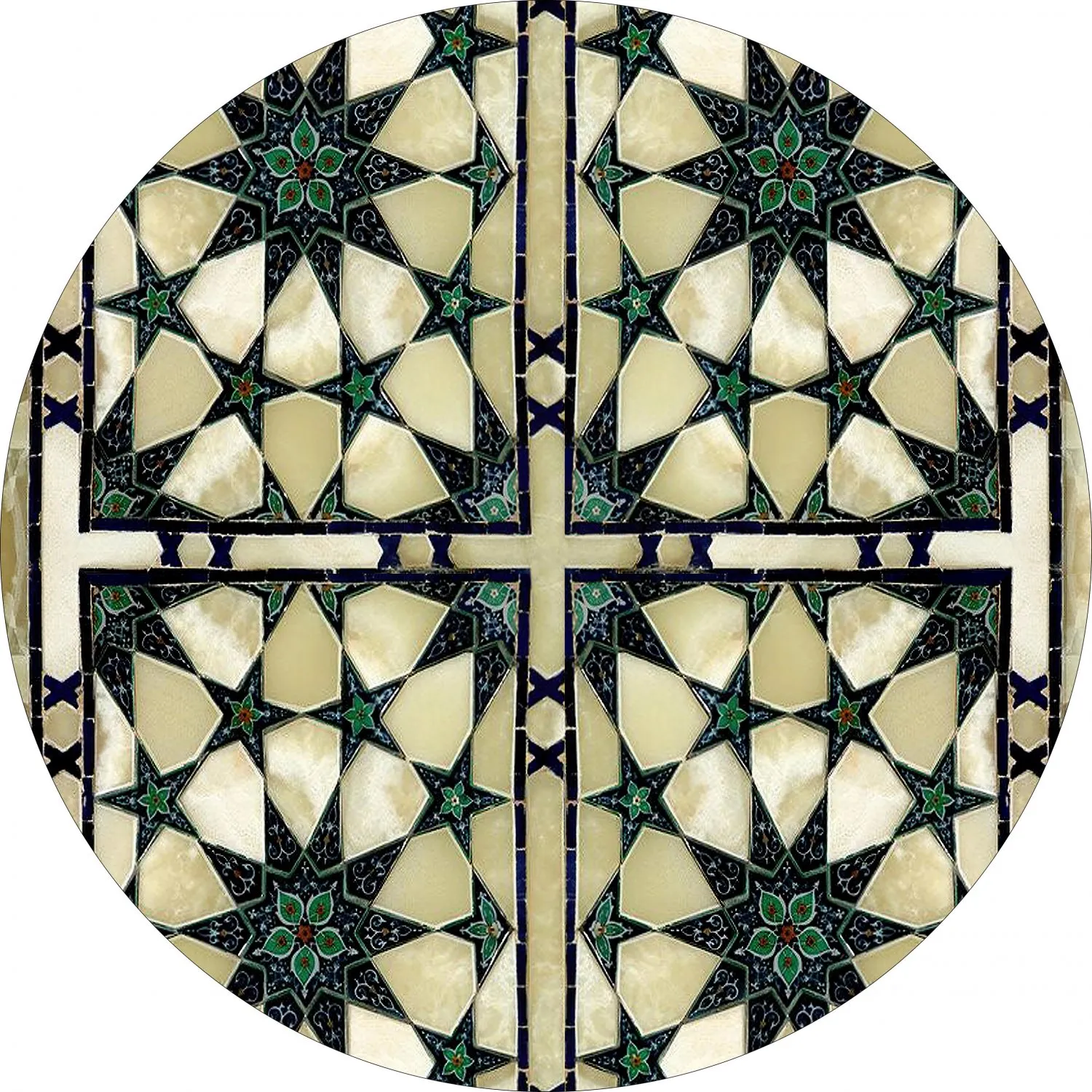 Tappeto rotondo - Pino (multi)